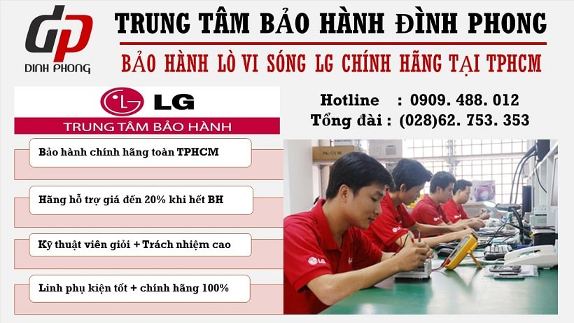 Trung tâm bảo hành lò vi sóng LG tại TPHCM