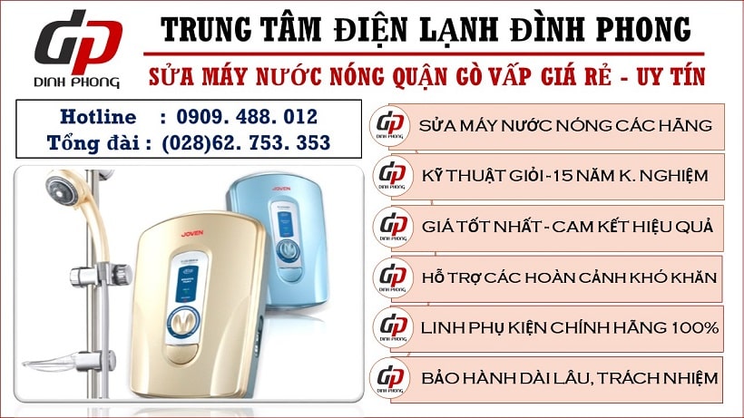 Sửa máy nước nóng quận Gò Vấp
